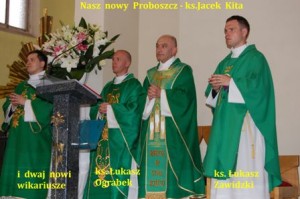 Powitanie nowego proboszcza naszej wspólnoty parafialnej ks. Jacka Kity